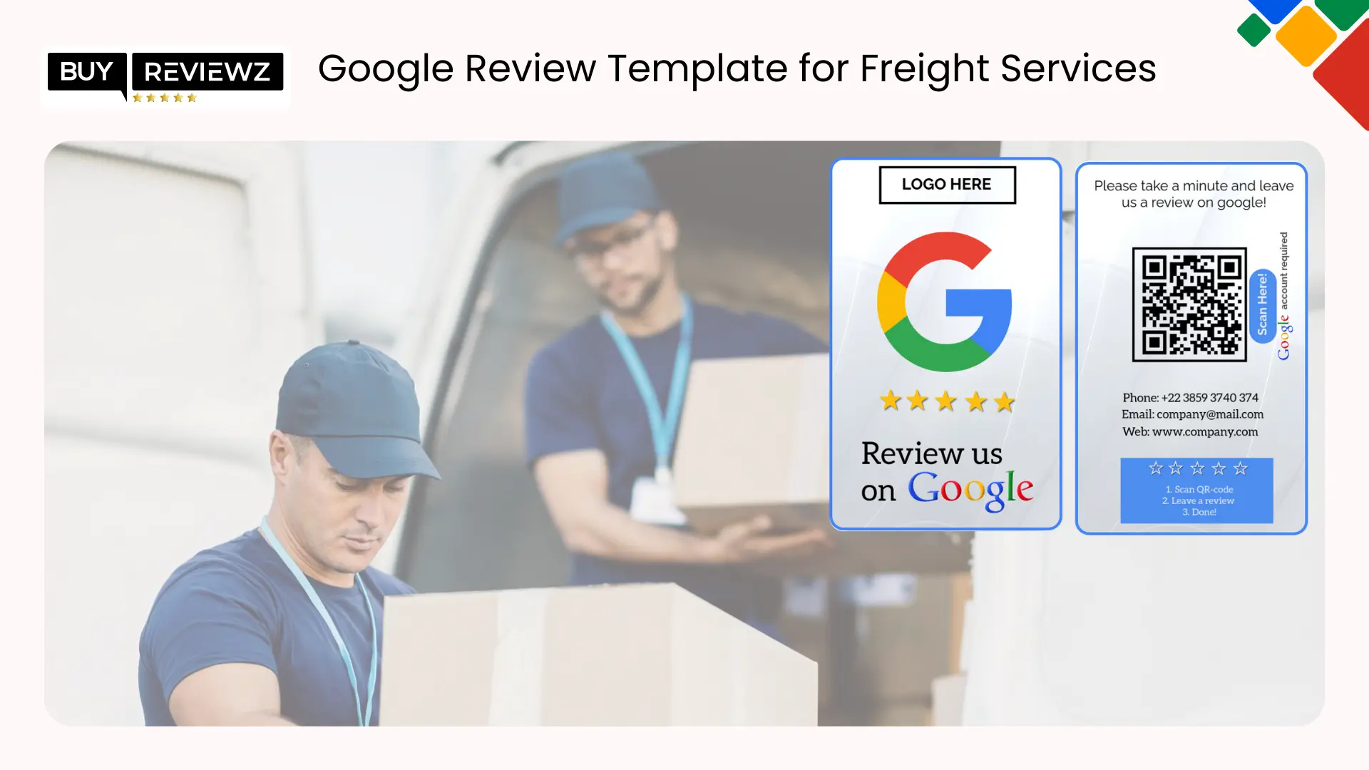 Google Review Template for Freight Services