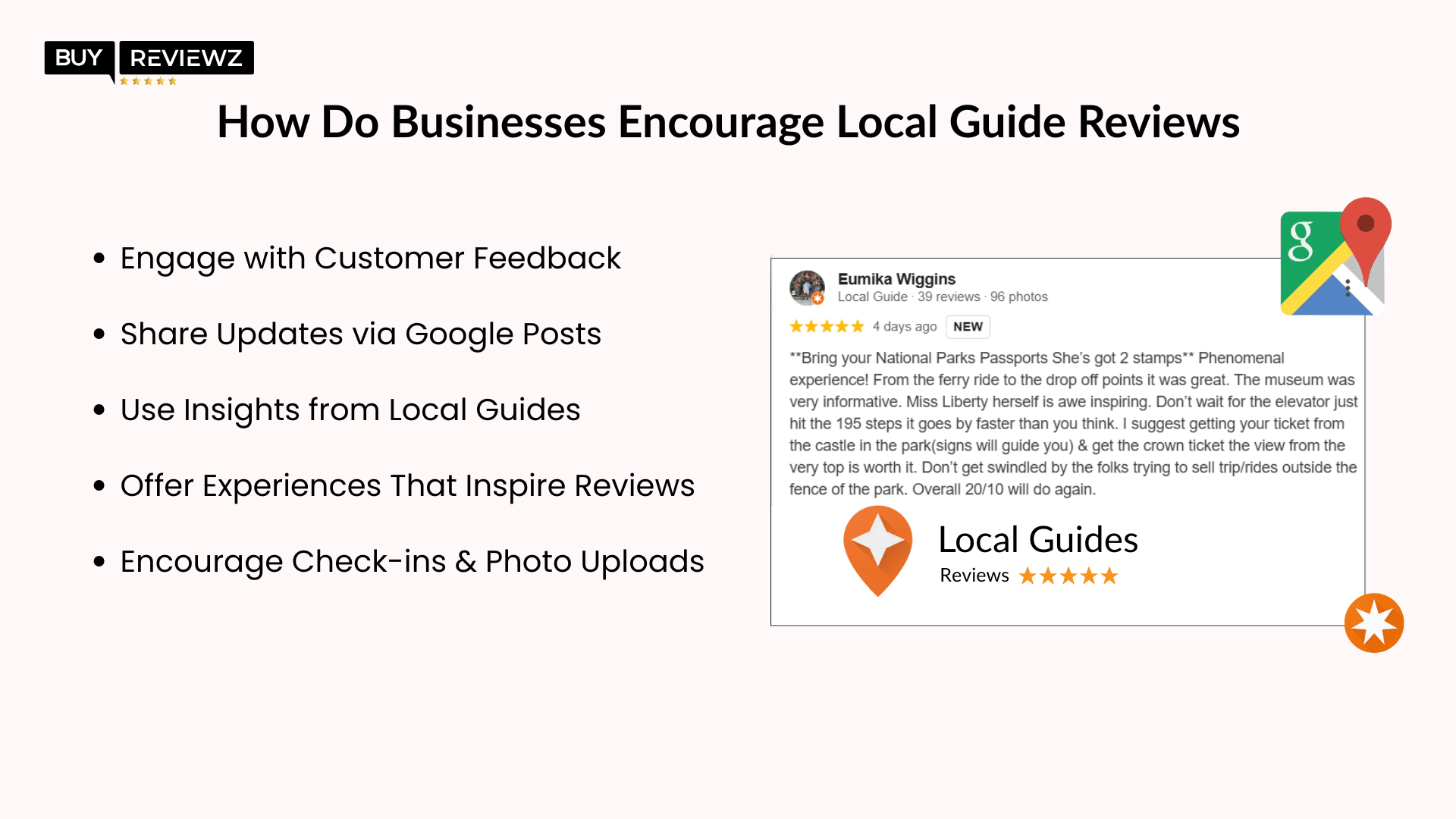 Strategies to encourage customers to leave local guide reviews for improved local search visibility