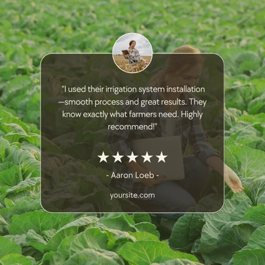 Farm Service Review Template &ndash; Free Example