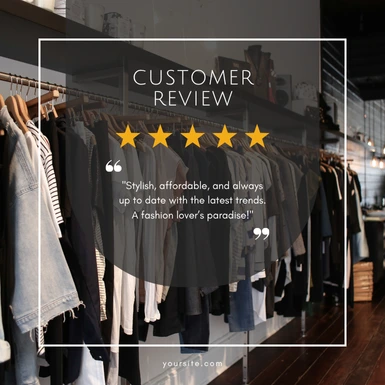 Fashion Store Feedback Template &ndash; Free Download