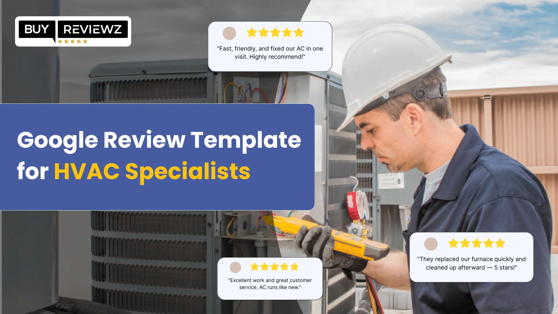 Google Review Template For HVAC Specialists
