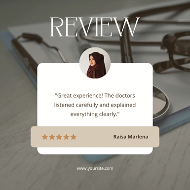 Healthcare Google Review Sample Template
