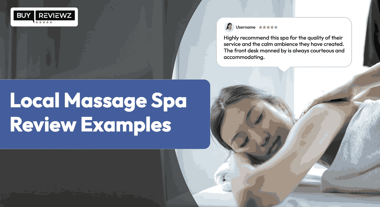 50+ Local Massage Spa Review Examples