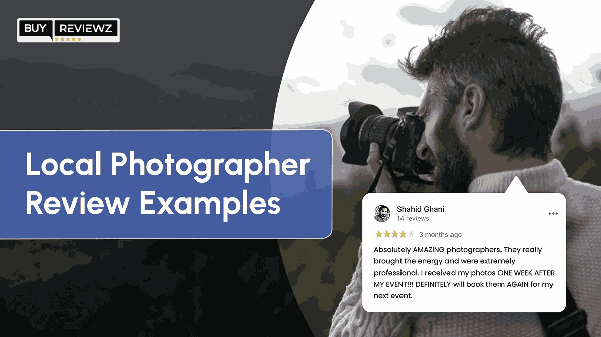 50+ Local Photographer Review Examples