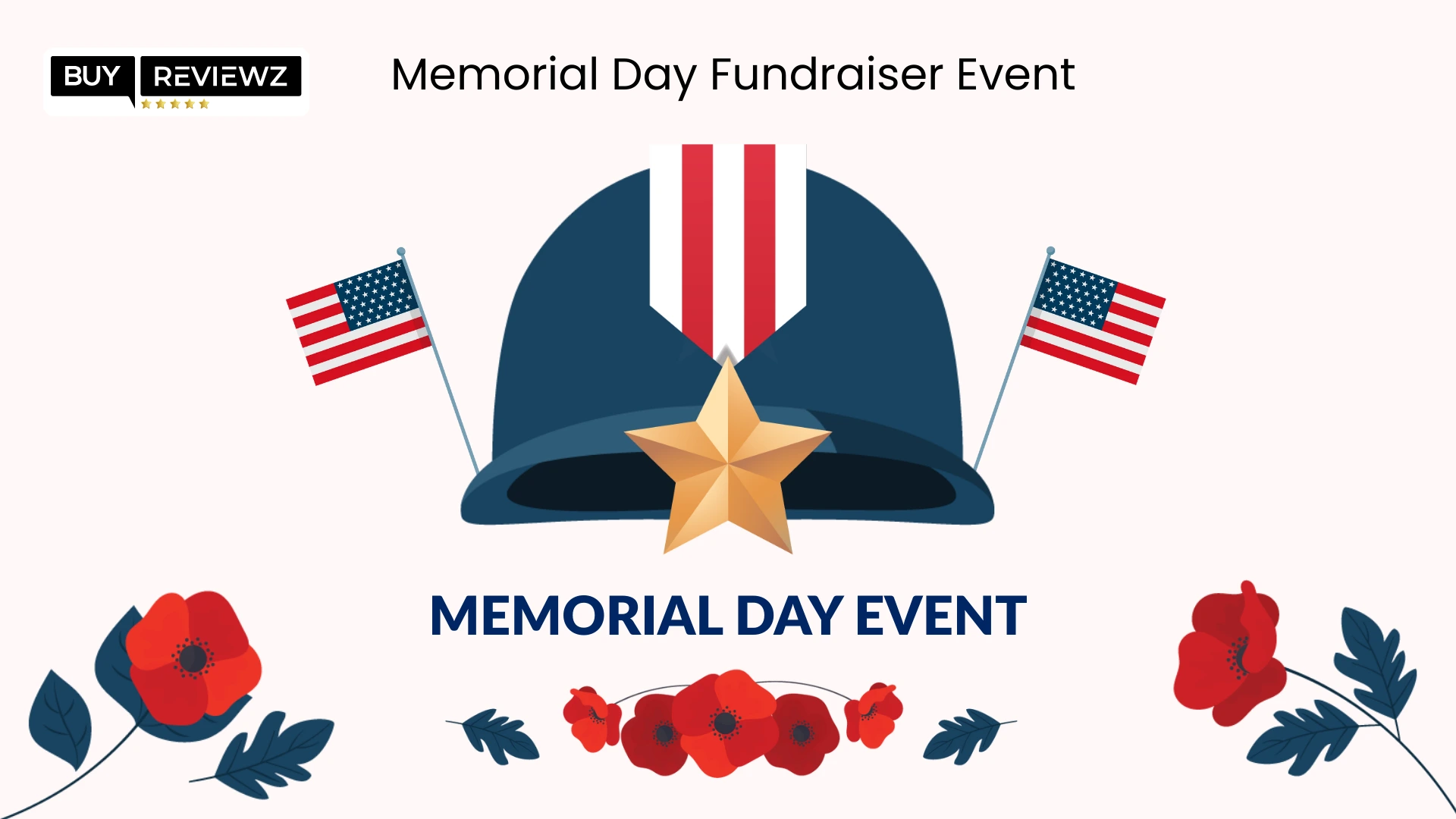 Memorial Day fundraiser event promoting community support and patriotic remembrance