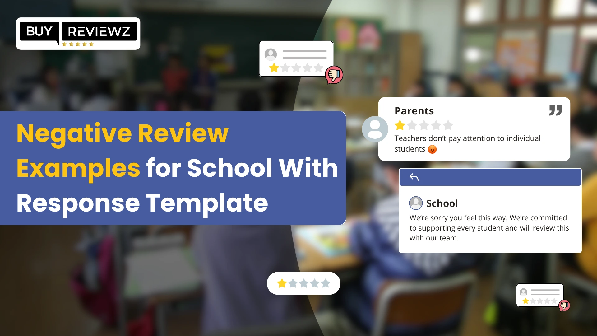 Negative Review Examples For School With A Response Template